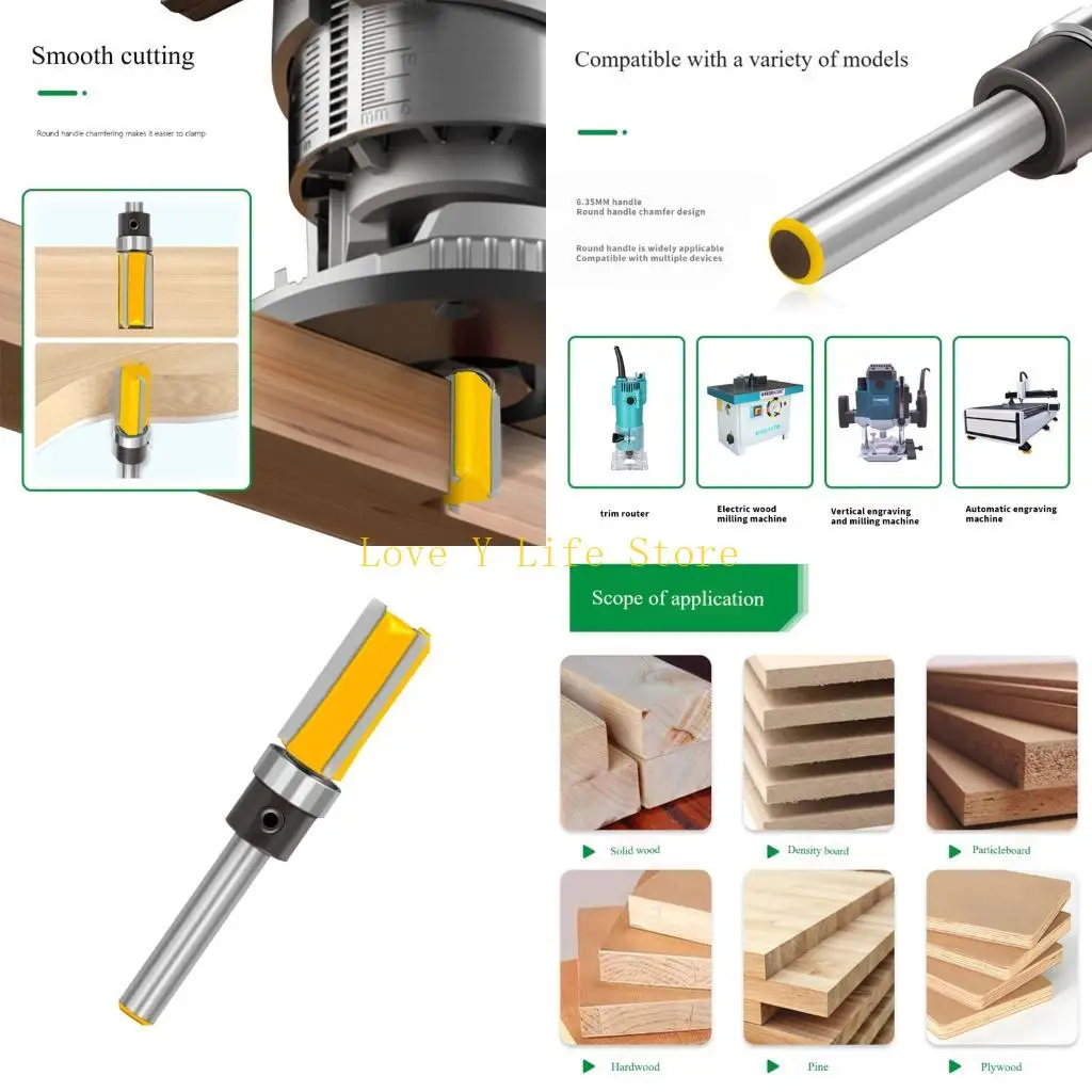 L74C Набор фрезерных фрез с хвостовиком 1/4 дюйма, фреза для подшипников с двойными кромками для точных прорезей в дереве,
L74C Набор фрезерных фрез с хвостовиком 1/4 дюйма, фреза для подшипников с двойными кромками для точных прорезей в дереве,