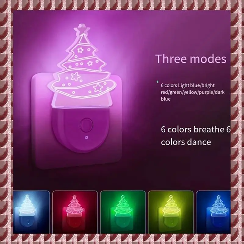A95G 2Pcs Christmas Tree Night Light, Color-Changing Kids Night Light, Dusk-To-Dawn Sensor, Rainbow LED Night Light,US Plug Dura
A95G 2Pcs Christmas Tree Night Light, Color-Changing Kids Night Light, Dusk-To-Dawn Sensor, Rainbow LED Night Light,US Plug Dura