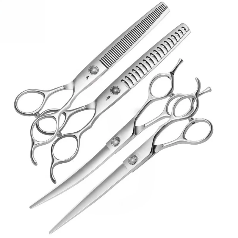 Pet Grooming Stainless Steel Scissors 6.5/7/7.5 Inch Professional Cutting Curved Thinning Chunker Shears Eco-Friendly Pet
Pet Grooming Stainless Steel Scissors 6.5/7/7.5 Inch Professional Cutting Curved Thinning Chunker Shears Eco-Friendly Pet