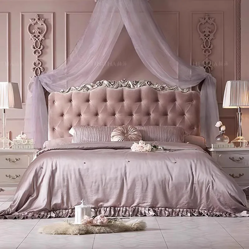 High End Nordic Double Bed Frame Villa Glamorous Luxury Headboard Twin Bed Frame Modern SleepingCama Box Casal Home Furniture
High End Nordic Double Bed Frame Villa Glamorous Luxury Headboard Twin Bed Frame Modern SleepingCama Box Casal Home Furniture