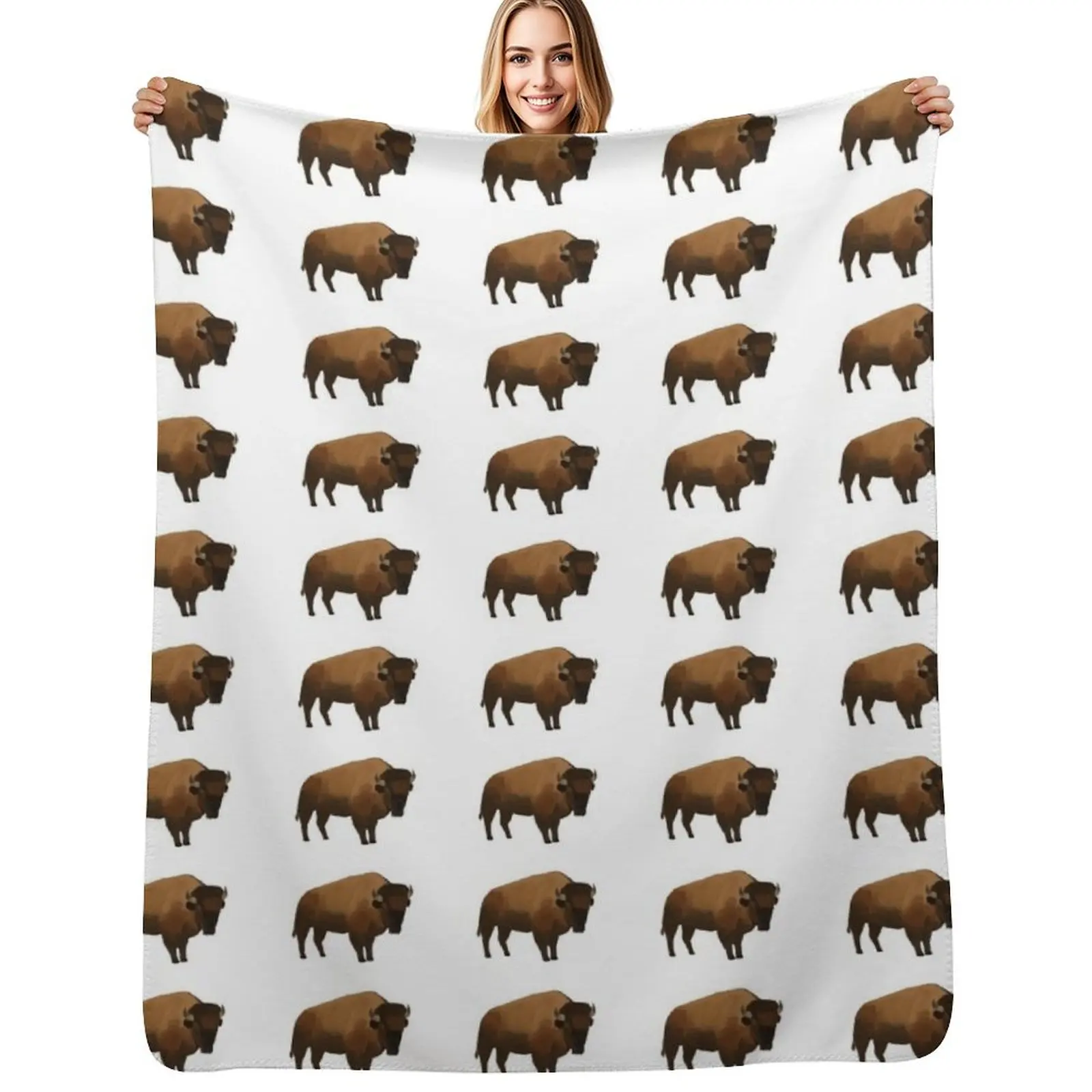 Bison Throw Blanket Cozy Light Blanket for Travel Camping Picnic
Bison Throw Blanket Cozy Light Blanket for Travel Camping Picnic
