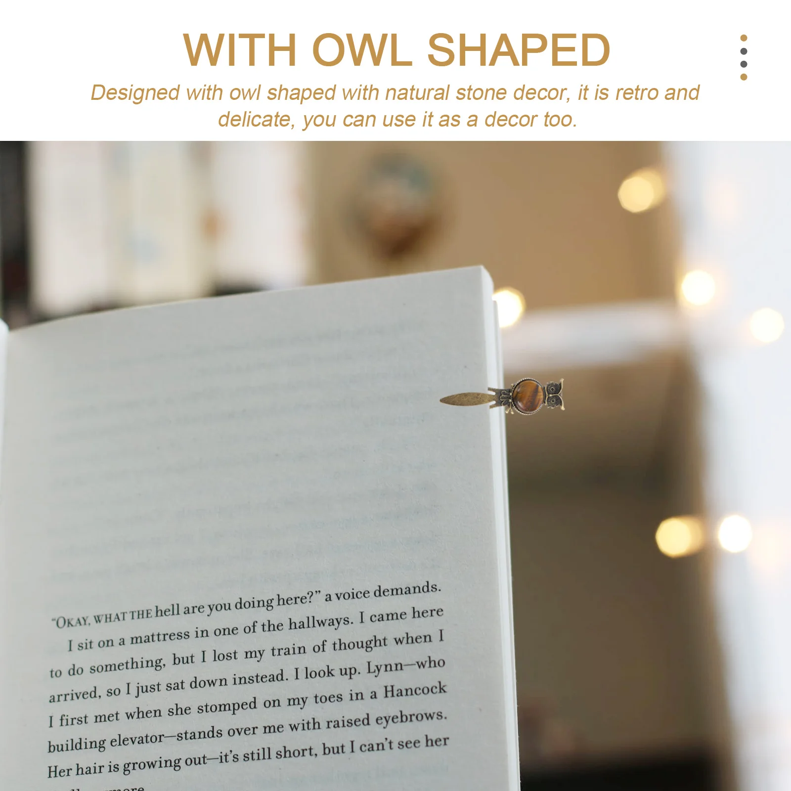 Style Owl Bookmark in Zinc Alloy with Stone Accents Functional and Decorative Page Marker for Daily Reading
Style Owl Bookmark in Zinc Alloy with Stone Accents Functional and Decorative Page Marker for Daily Reading
