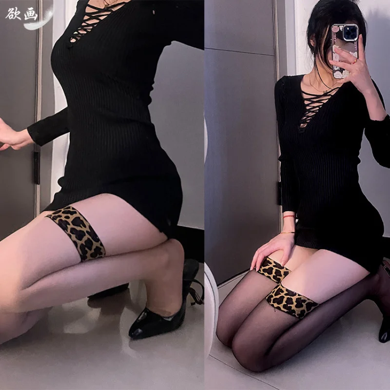 New Leopard Print Thigh High Socks, Ultra Thin High Tube Long Hosiery, Fashion Pattern Long Stockings Daily Wear for Women
New Leopard Print Thigh High Socks, Ultra Thin High Tube Long Hosiery, Fashion Pattern Long Stockings Daily Wear for Women