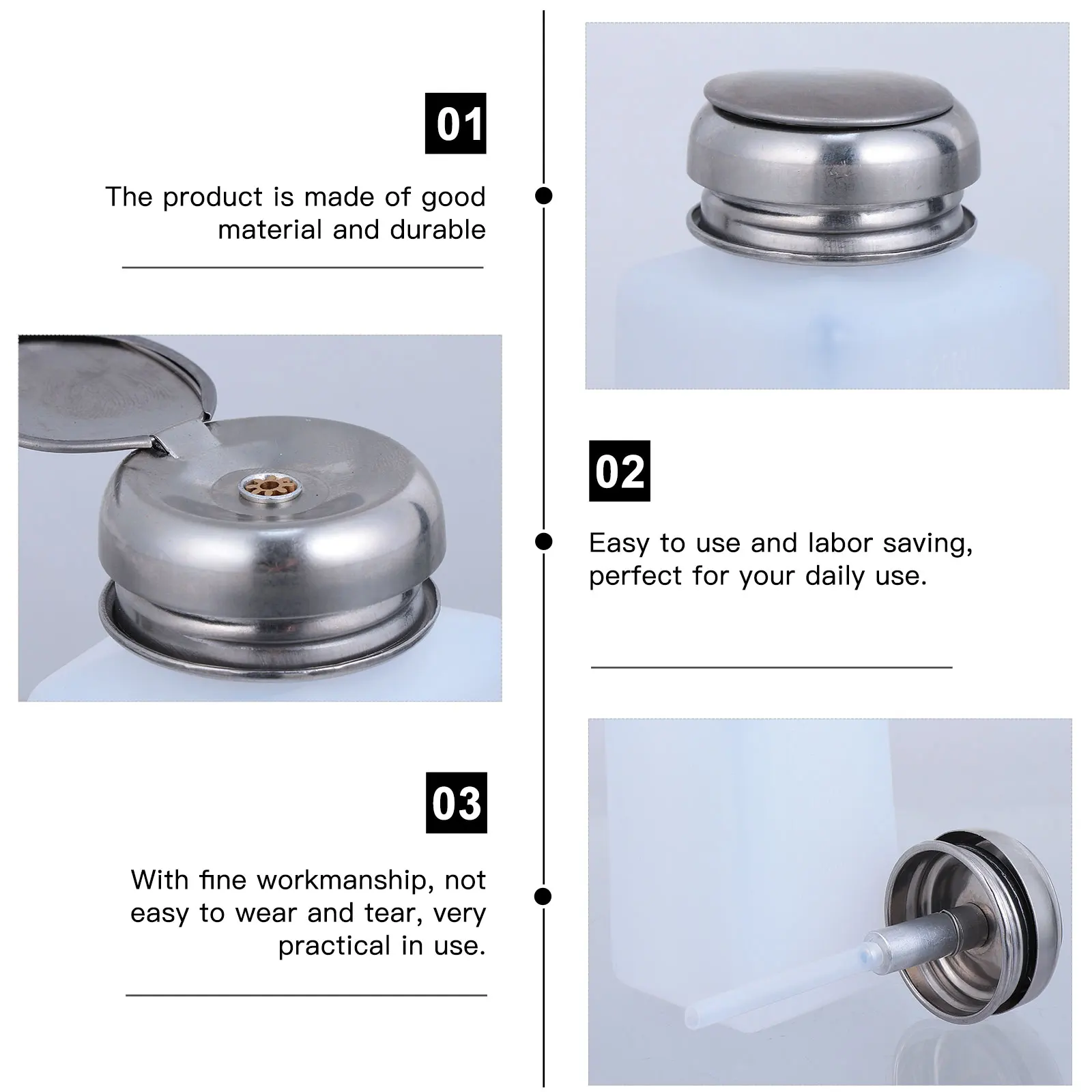 5 pcs Push Alcohol Press-Type Portable Plastic Dispenser Anti-Static Empty Filling Bottle For Use Durable Container
5 pcs Push Alcohol Press-Type Portable Plastic Dispenser Anti-Static Empty Filling Bottle For Use Durable Container