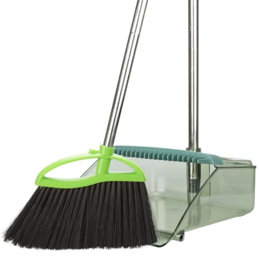 Soft Bristles Green Angle Broom and Dustpan Set Long Handle Household Indoor Broom with Dustpan Combo Set for Room Kitchen Lobb
Soft Bristles Green Angle Broom and Dustpan Set Long Handle Household Indoor Broom with Dustpan Combo Set for Room Kitchen Lobb