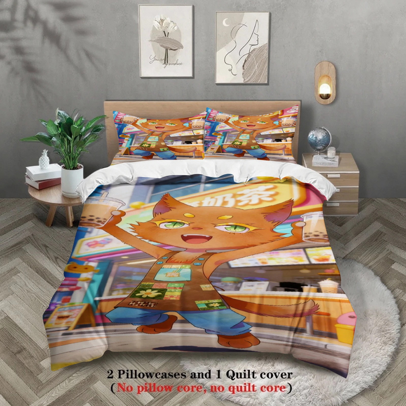Cute Softville Cozy Town Fern the Quilt Fox Bedding Set With Duvet Cover & Pillowcase For Children's Bedroom Decor
Cute Softville Cozy Town Fern the Quilt Fox Bedding Set With Duvet Cover & Pillowcase For Children's Bedroom Decor