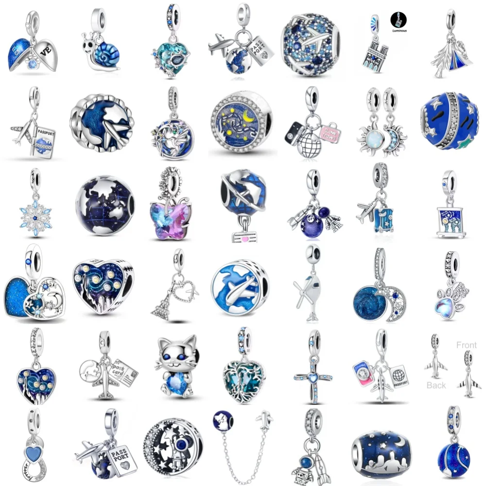 Синий кулон-талисман «Авиационный транспорт» из серебра 925 пробы с астронавтом, звездой и луной, подходит для браслетов, ожерелий, DIY-украшений, женских ювелирных изделий
Синий кулон-талисман «Авиационный транспорт» из серебра 925 пробы с астронавтом, звездой и луной, подходит для браслетов, ожерелий, DIY-украшений, женских ювелирных изделий