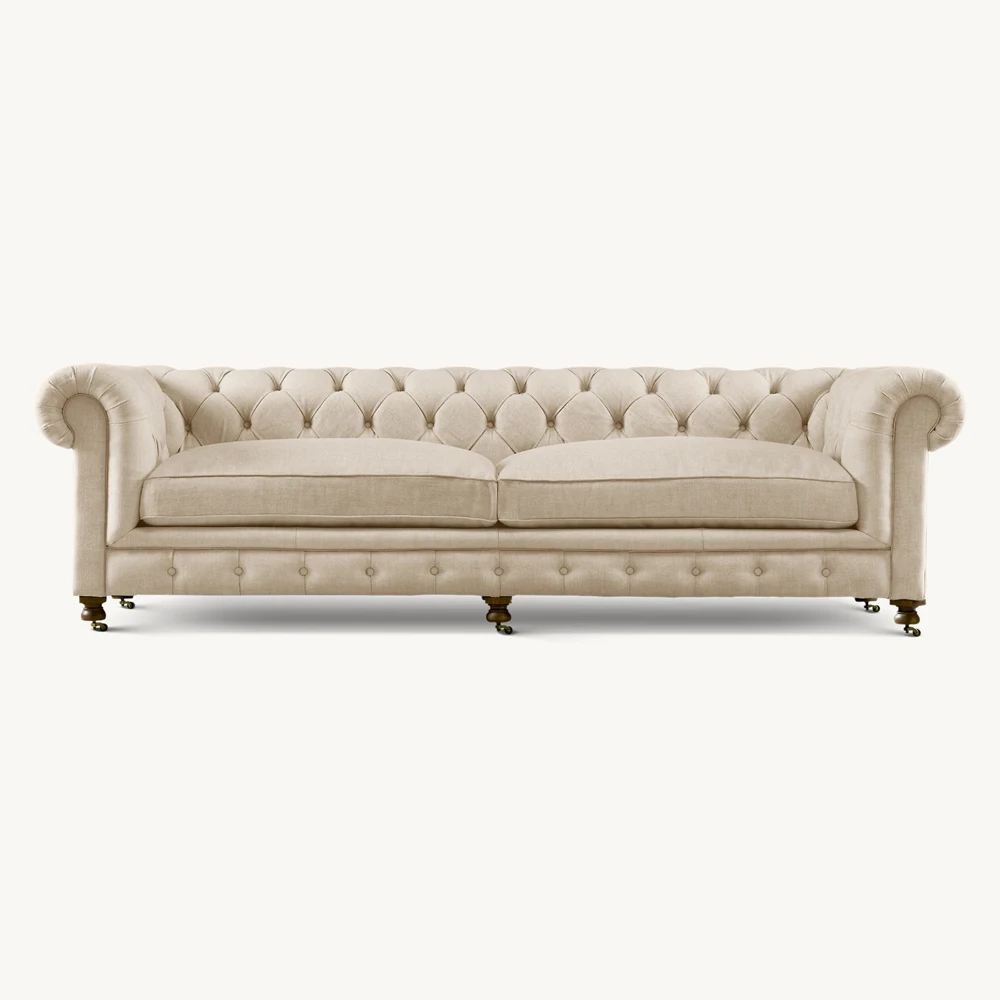 !@ODM/OEM Classic Chesterfield Style Sofa American Luxury Living Room Furniture Kensington Fabric Linen Sofa
!@ODM/OEM Classic Chesterfield Style Sofa American Luxury Living Room Furniture Kensington Fabric Linen Sofa