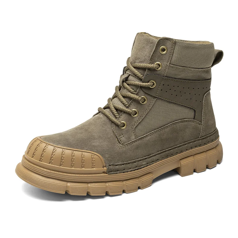 Outdoor Mountaineering Work Boots for Men: 2025 New Big Yellow Boots, High-Top Height-Increasing British Style Durable Work Shoe
Outdoor Mountaineering Work Boots for Men: 2025 New Big Yellow Boots, High-Top Height-Increasing British Style Durable Work Shoe