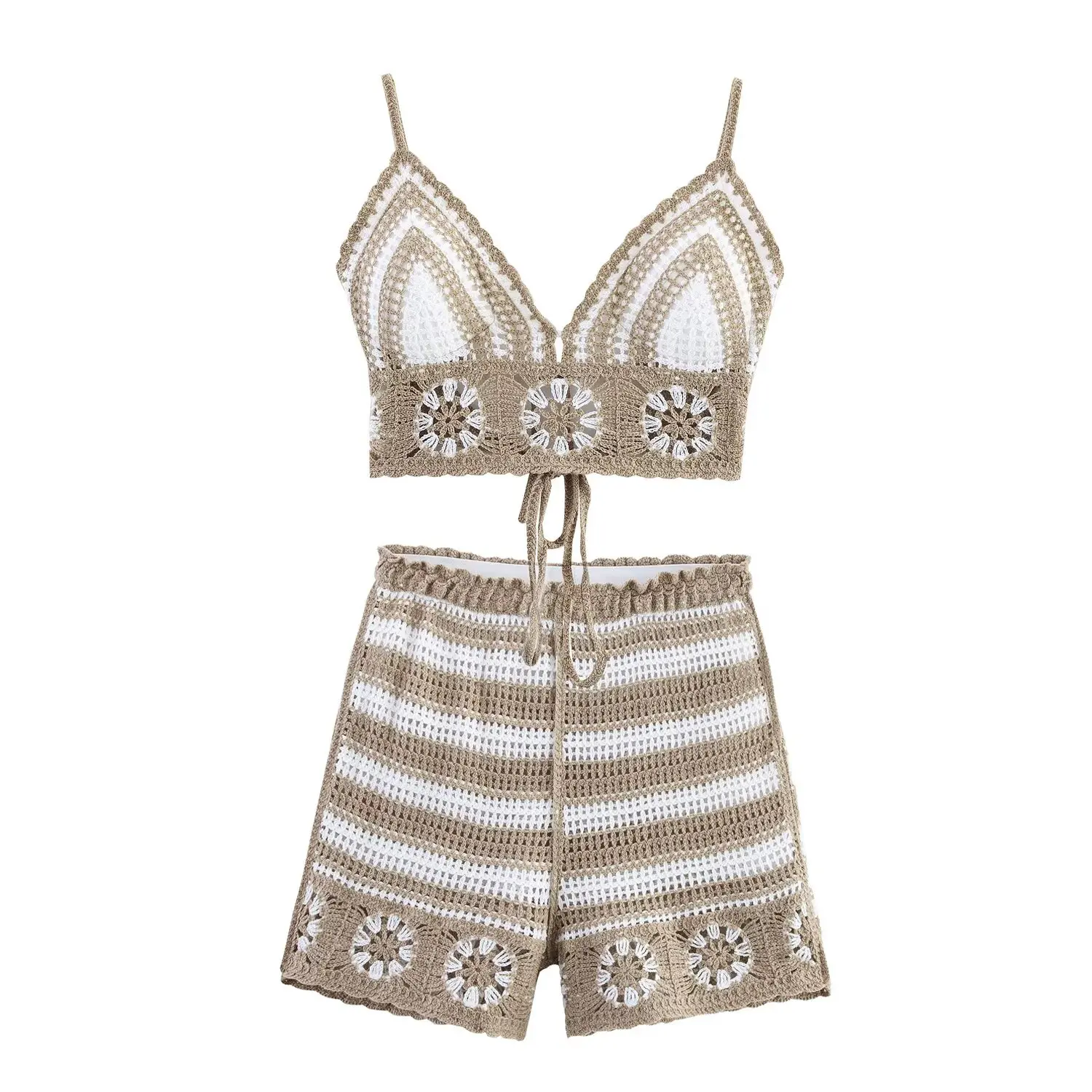 Korejepo New Women Clothing European American Style Fashion Minimalist Vacation Style Knitted Suspender Shorts Two-piece Set
Korejepo New Women Clothing European American Style Fashion Minimalist Vacation Style Knitted Suspender Shorts Two-piece Set