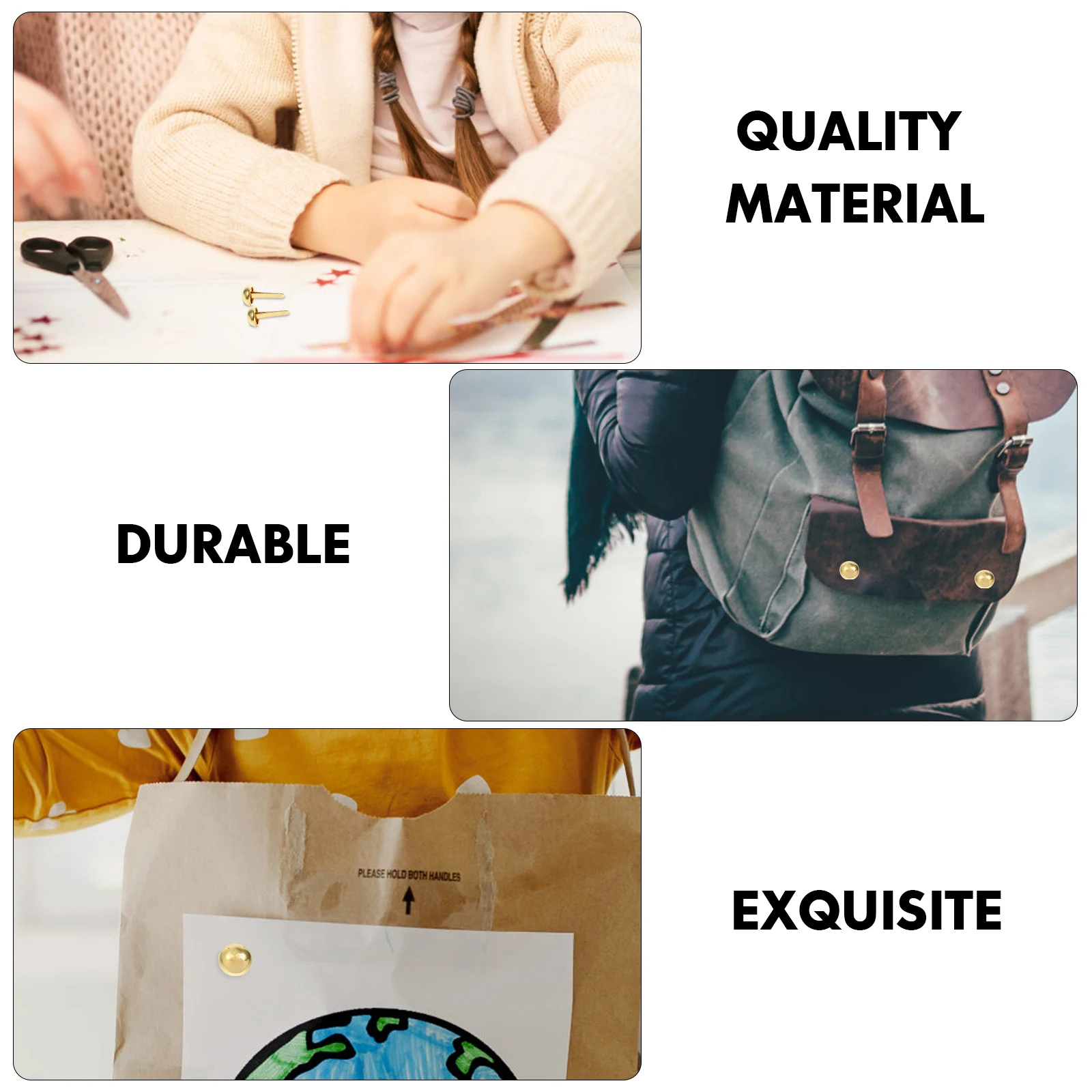 50 Pcs Metal Round Head Tack Decorative Brads Crafting Manicure Fastener Fasteners Nails Golden for
50 Pcs Metal Round Head Tack Decorative Brads Crafting Manicure Fastener Fasteners Nails Golden for