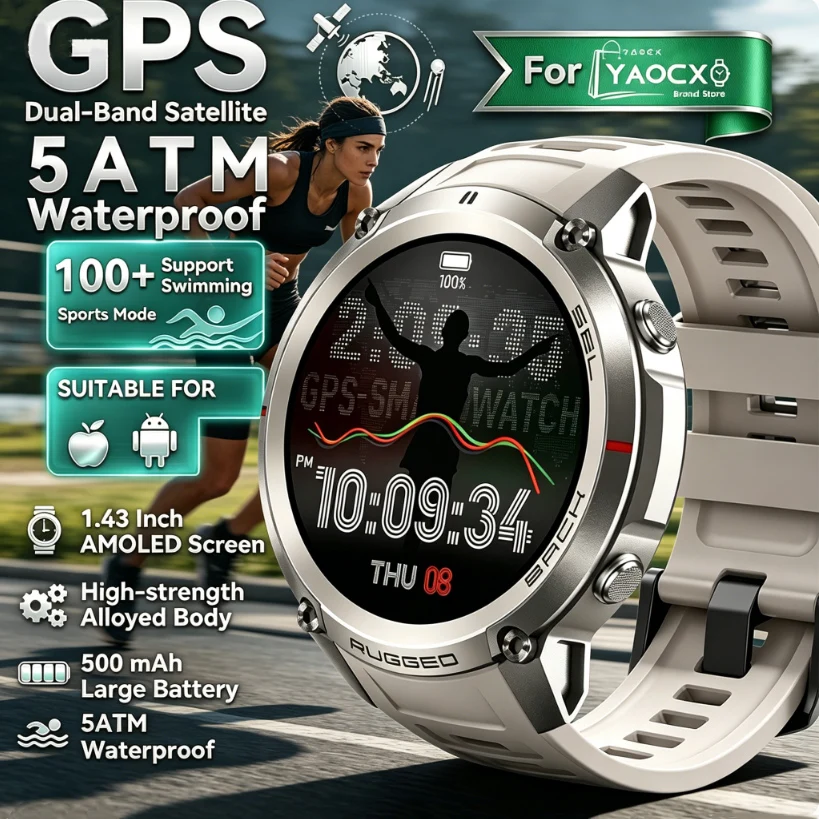2026 Sports Smart Watch Global Six-Star GPS Outdoor Sports Offline Map Bluetooth Call Mode Health Monitoring Men’s Smart Watch
2026 Sports Smart Watch Global Six-Star GPS Outdoor Sports Offline Map Bluetooth Call Mode Health Monitoring Men’s Smart Watch