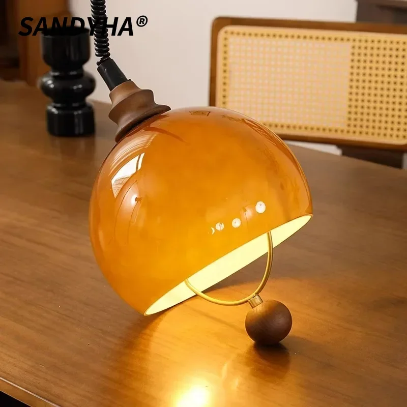SANDYHA Retro Pendant Light Round Brown Wooden LED Ceiling Chandelier for Living Room Bedroom Dining Table Home Decor Lighting
SANDYHA Retro Pendant Light Round Brown Wooden LED Ceiling Chandelier for Living Room Bedroom Dining Table Home Decor Lighting