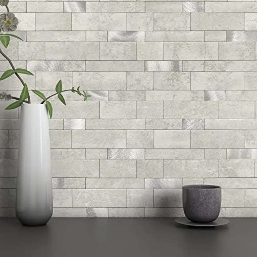 MOFIT Backsplash Tile for Kitchen Peel and Stick Stone Matte FinishBathroom Tiles Stickers 3D Wall Panel Linear Mosaic Marble B
MOFIT Backsplash Tile for Kitchen Peel and Stick Stone Matte FinishBathroom Tiles Stickers 3D Wall Panel Linear Mosaic Marble B