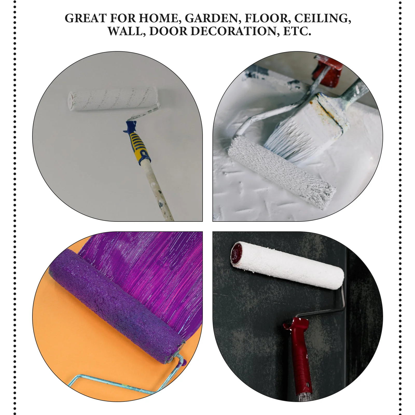 1Set Paint Roller Kit Wall Painting Tool Premium Material Easy Paint Color Change Durable Smooth Finish for Wall Ceiling Home 
1Set Paint Roller Kit Wall Painting Tool Premium Material Easy Paint Color Change Durable Smooth Finish for Wall Ceiling Home