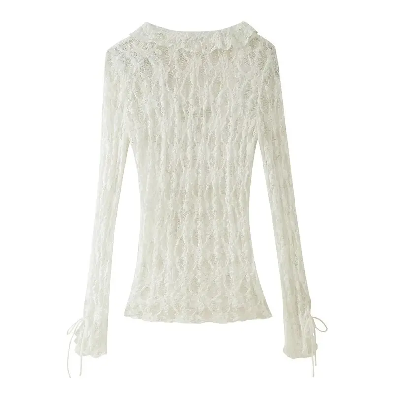 Spring 2025 Women's Long Sve V-Ne Lace Layered Decoration Top Faion Design Versatile Sle Regular Length Other Materi...
Spring 2025 Women's Long Sve V-Ne Lace Layered Decoration Top Faion Design Versatile Sle Regular Length Other Materi...