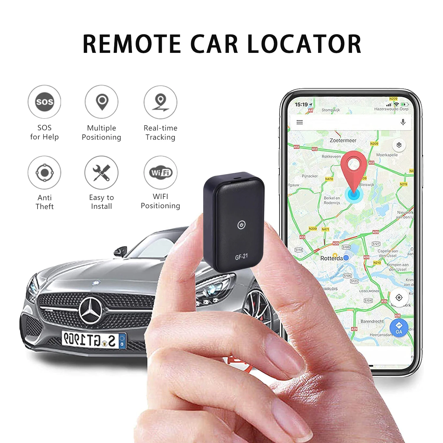 New GF21 Mini Vehicle GPS Tracker Wireless Anti-lost Multi-function Positioner Remote Magnetic Car Locator With APP
New GF21 Mini Vehicle GPS Tracker Wireless Anti-lost Multi-function Positioner Remote Magnetic Car Locator With APP