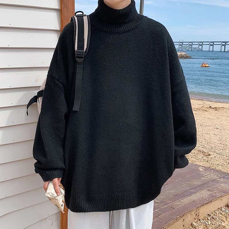 Thick Warm Sweater Men Turtleneck Sweater Men's Loose Casual Pullovers Bottoming Shirt Autumn Winter New Solid Color Pullovers
Thick Warm Sweater Men Turtleneck Sweater Men's Loose Casual Pullovers Bottoming Shirt Autumn Winter New Solid Color Pullovers