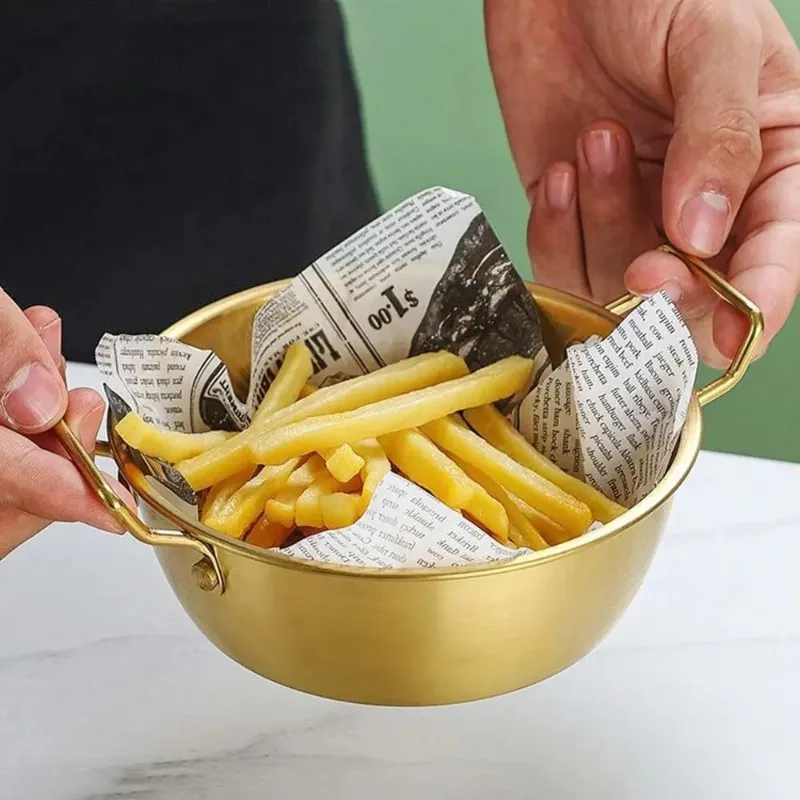 1Pc Korean Style Lamian Noodles Pan With Handle Stainless Steel Household Kitchen Pan Snack Kimchi Food Bowl Kitchen Tableware
1Pc Korean Style Lamian Noodles Pan With Handle Stainless Steel Household Kitchen Pan Snack Kimchi Food Bowl Kitchen Tableware