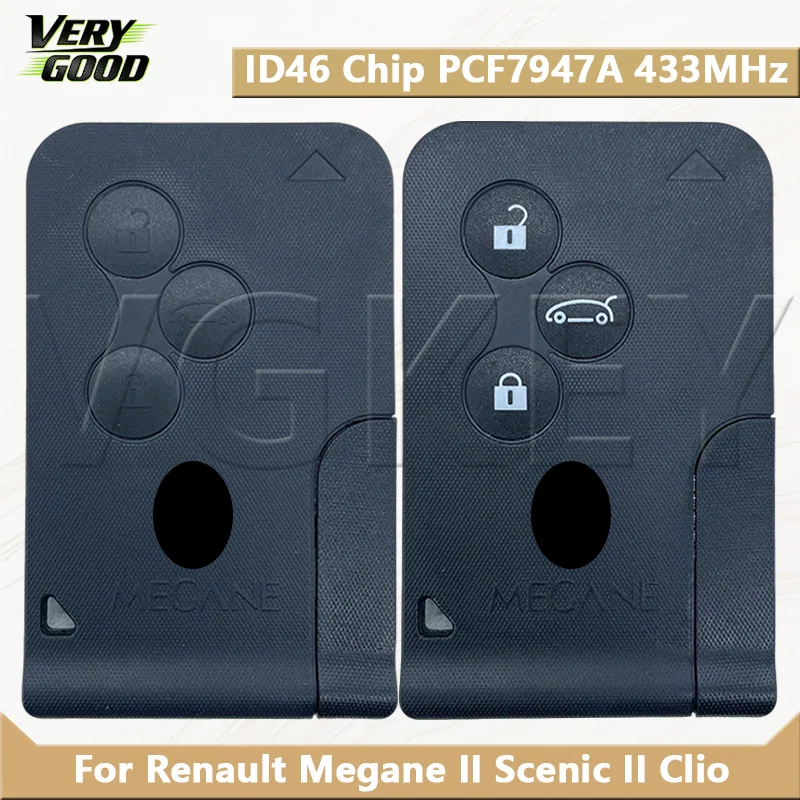  Пульт дистанционного управления для Renault Megane 2, Scenic 2, Clio 2003-2008, 3 кнопки, 433 МГц, чип FSK ID46, PCF7947A
Пульт дистанционного управления для Renault Megane 2, Scenic 2, Clio 2003-2008, 3 кнопки, 433 МГц, чип FSK ID46, PCF7947A