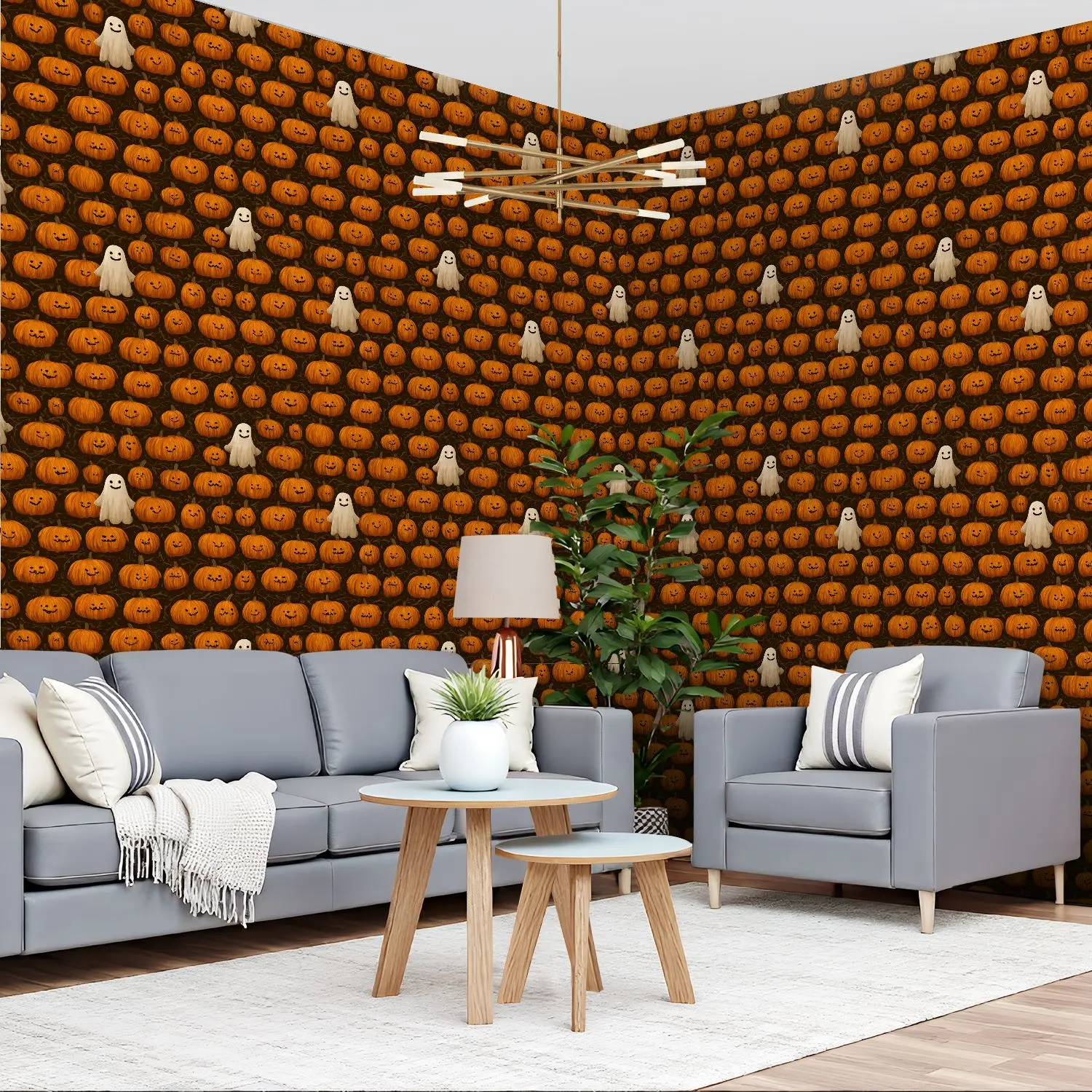 Обои на тему Хэллоуина 22,83 "X 118" водонепроницаемые обои для гостиной/спальни/ванной комнаты ПВХ стикер на стену 
Обои на тему Хэллоуина 22,83 "X 118" водонепроницаемые обои для гостиной/спальни/ванной комнаты ПВХ стикер на стену