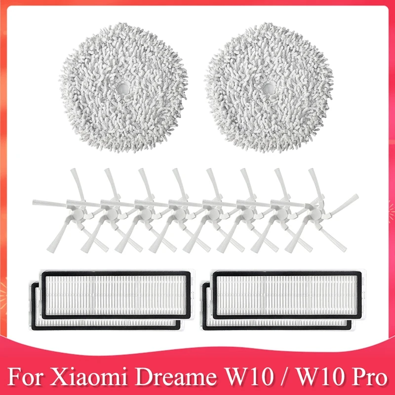 Replacement Parts For Xiaomi Dreame W10 / W10 Pro Robot Vacuum Cleaner HEPA Filter Mop Cloth Side Brush
Replacement Parts For Xiaomi Dreame W10 / W10 Pro Robot Vacuum Cleaner HEPA Filter Mop Cloth Side Brush