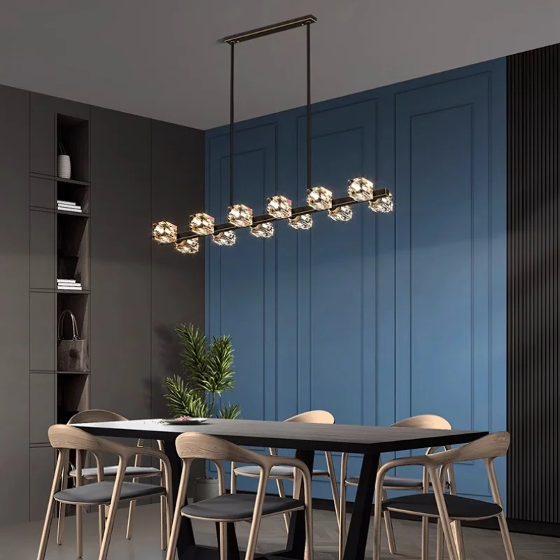 Dining room chandelier light luxury modern simple copper living room dining room designer Hong Kong-style post-modern crystal la
Dining room chandelier light luxury modern simple copper living room dining room designer Hong Kong-style post-modern crystal la