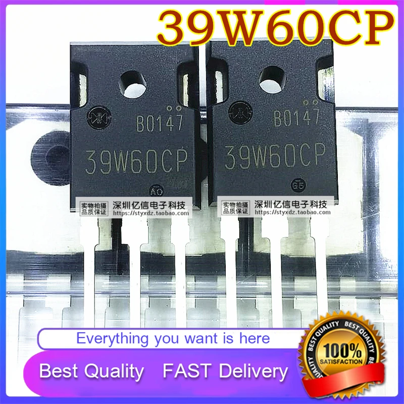 5Pcs/Lot New Original 39W60CP F39W60CP Field Effect Transistor 600V39A TO-3P Good Quality In Stock 
5Pcs/Lot New Original 39W60CP F39W60CP Field Effect Transistor 600V39A TO-3P Good Quality In Stock