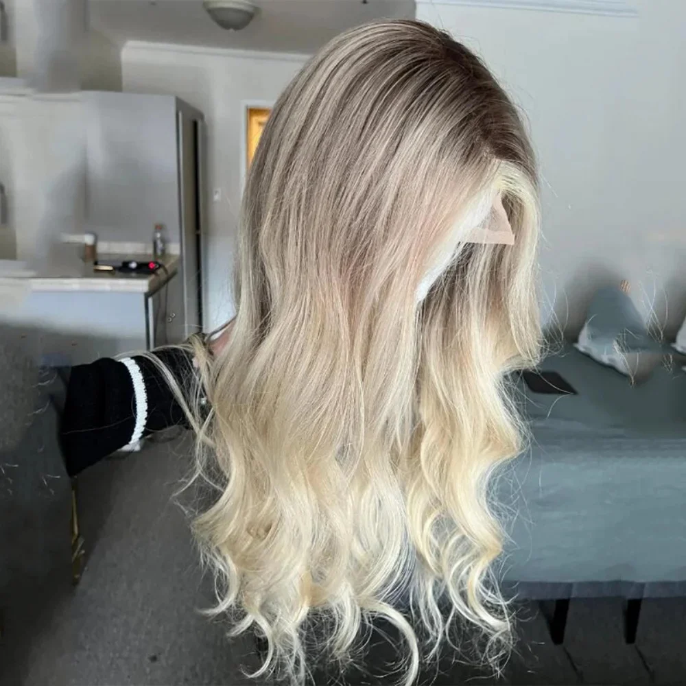 Long Ombre Ash Blonde Highlights Synthetic Wig Lace Front Natural Wave Glueless for Women Party Daily Cosplay Wear
Long Ombre Ash Blonde Highlights Synthetic Wig Lace Front Natural Wave Glueless for Women Party Daily Cosplay Wear