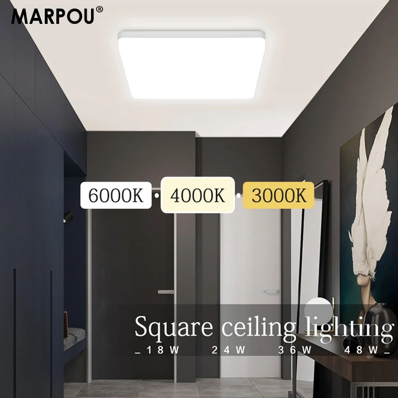 Marpou Square Led Ceiling lamp for living room bedroom Ultra thin Energy Saving Natural indoor lighting Ceiling lights for room
Marpou Square Led Ceiling lamp for living room bedroom Ultra thin Energy Saving Natural indoor lighting Ceiling lights for room