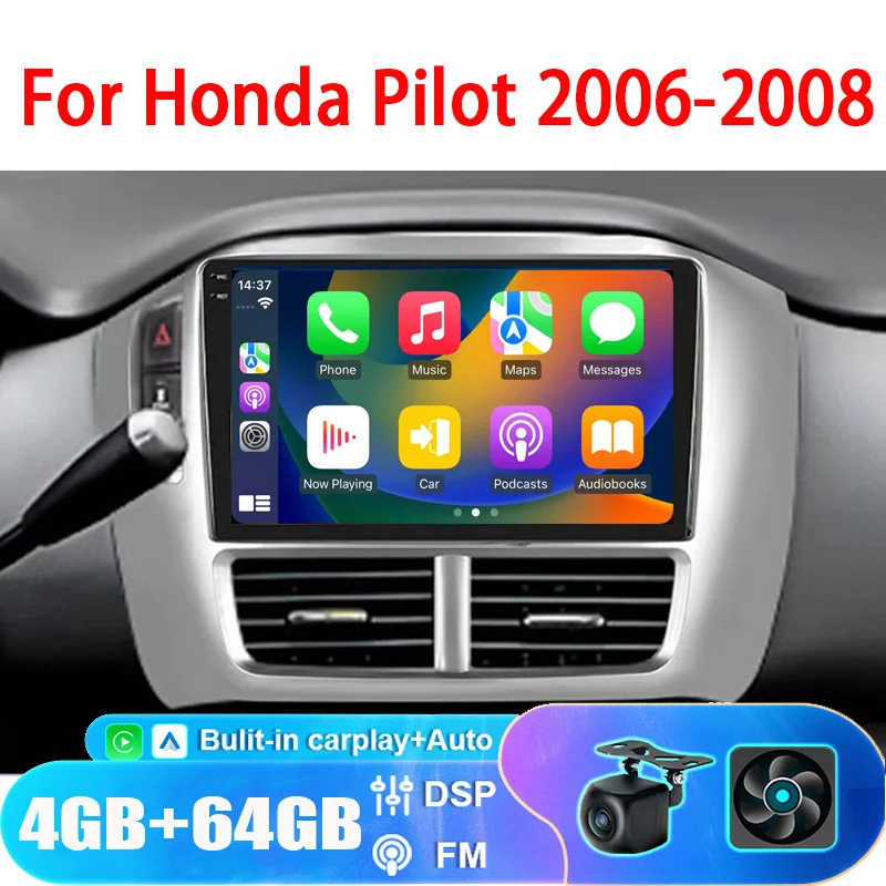 9'' Car Radio For Honda Pilot 2003-2005 Wireless Apple Carplay Android 13 Stereo GPS Navi Reversing Image 4+64GB
9'' Car Radio For Honda Pilot 2003-2005 Wireless Apple Carplay Android 13 Stereo GPS Navi Reversing Image 4+64GB
