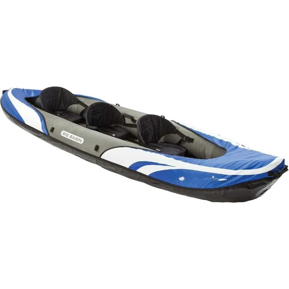 Big Basin 3-Person Inflatable Kayak with Adjustable Seats & Carry Handles, Heavy-Duty PVC Construction for Rugged Use
Big Basin 3-Person Inflatable Kayak with Adjustable Seats & Carry Handles, Heavy-Duty PVC Construction for Rugged Use