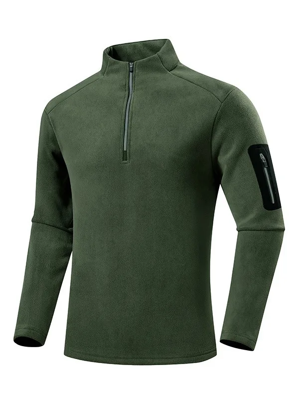 2025 Новая мужская флисовая толстовка, осень-зима, новая теплая футболка с длинными рукавами и половиной молнии, универсальный топ
2025 Новая мужская флисовая толстовка, осень-зима, новая теплая футболка с длинными рукавами и половиной молнии, универсальный топ