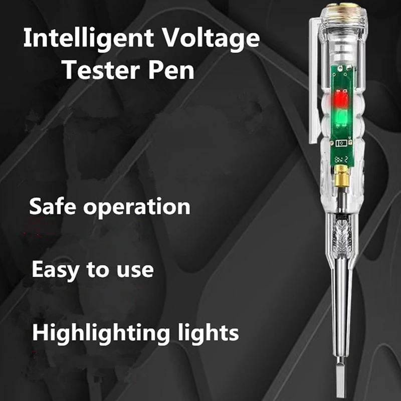 Intelligent Voltage Tester Pen AC Non-contact Induction Test Pencil Voltmeter Power Detector Electrical Screwdriver Indicator
Intelligent Voltage Tester Pen AC Non-contact Induction Test Pencil Voltmeter Power Detector Electrical Screwdriver Indicator
