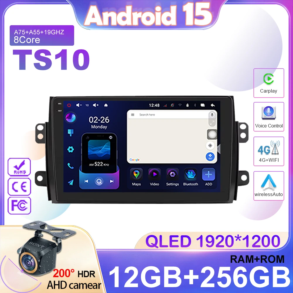 Android 15 Car Radio for Suzuki SX4 2006-2013 Fiat Sedici 2005-2014 Multimedia Video Player Navigation 2din Carplay Stereo BT
Android 15 Car Radio for Suzuki SX4 2006-2013 Fiat Sedici 2005-2014 Multimedia Video Player Navigation 2din Carplay Stereo BT