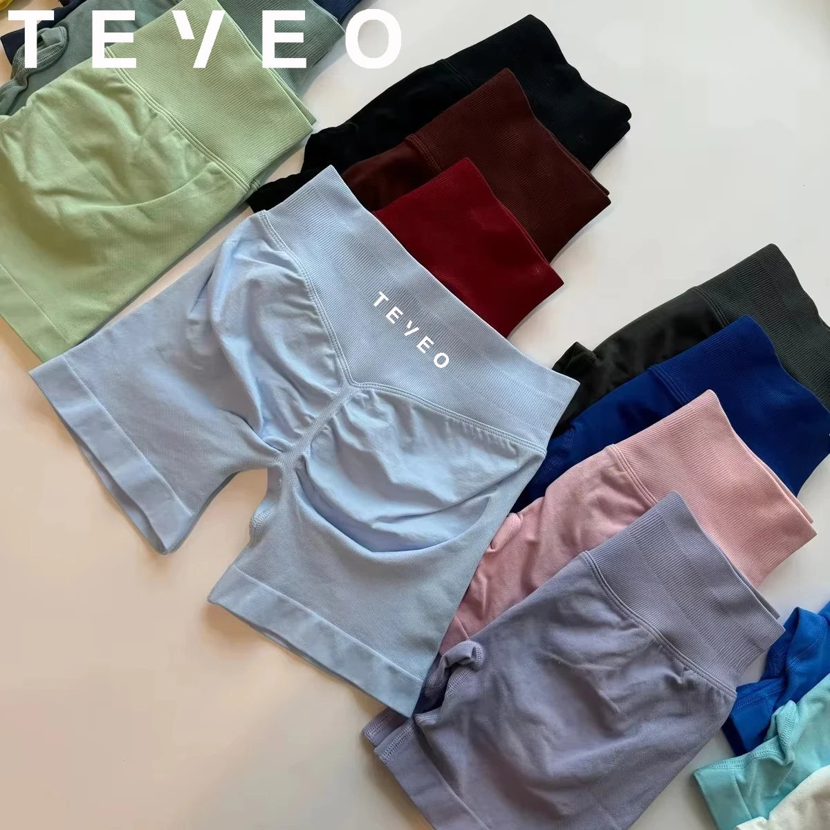 Teveo летние женские шорты для велоспорта и йоги в тренажерном зале, спортивные шорты с силиконовым принтом, бесшовные шорты для фитнеса с низкой ребристой лентой
Teveo летние женские шорты для велоспорта и йоги в тренажерном зале, спортивные шорты с силиконовым принтом, бесшовные шорты для фитнеса с низкой ребристой лентой