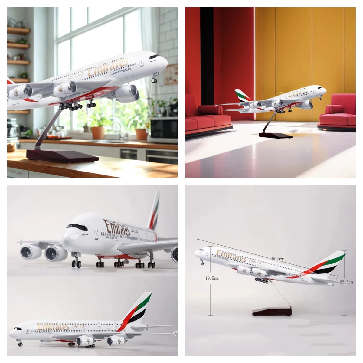 1/160 Airbus A380 UAE/Emirates 47 см большая модель литья под давлением наборы моделей самолетов с подставкой модель авиалайнера коллекция демонстрации самолета
1/160 Airbus A380 UAE/Emirates 47 см большая модель литья под давлением наборы моделей самолетов с подставкой модель авиалайнера коллекция демонстрации самолета