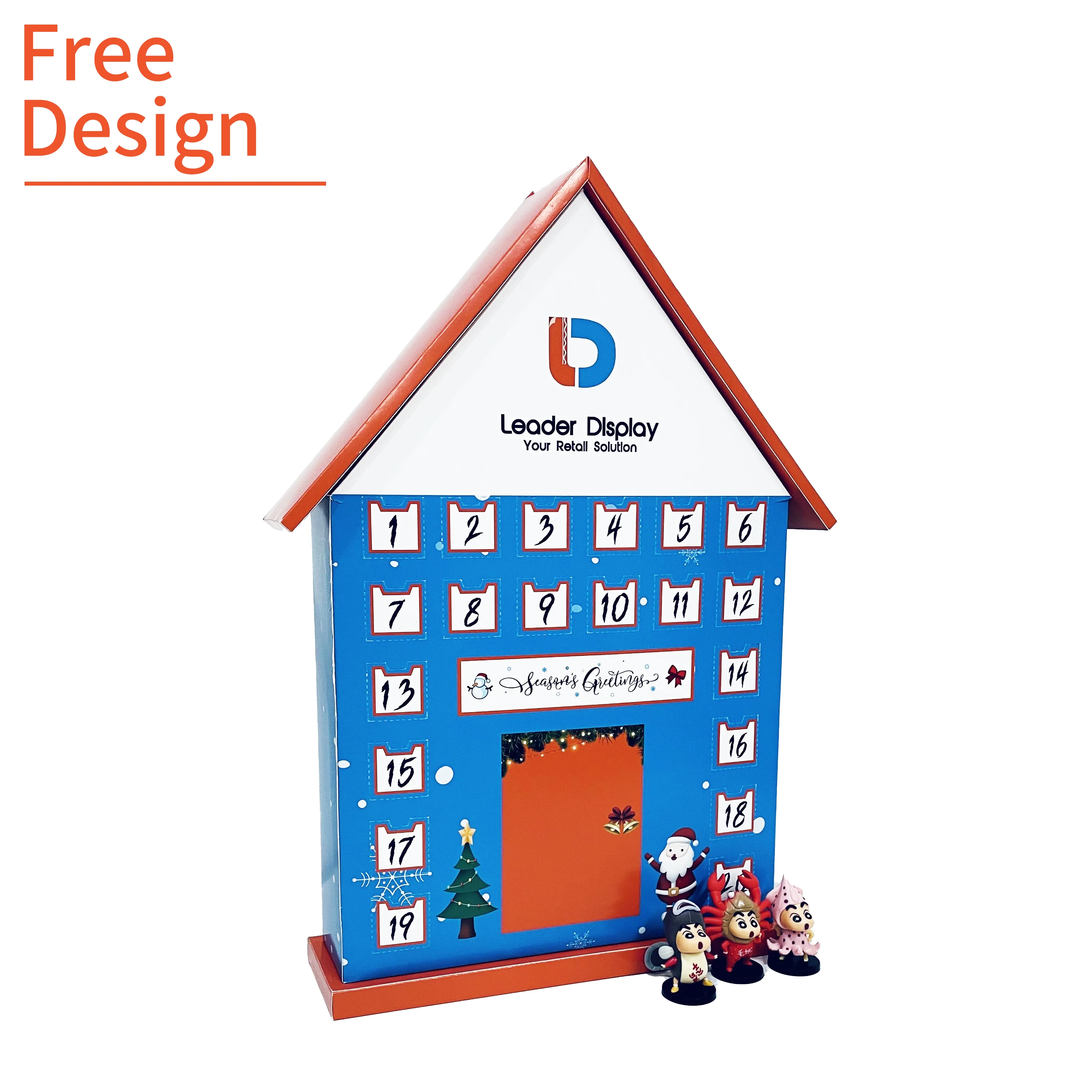 Customization.Christmas Advent Calendar Box for Chocolate New Design Paper House Calendar Advent Box
Customization.Christmas Advent Calendar Box for Chocolate New Design Paper House Calendar Advent Box