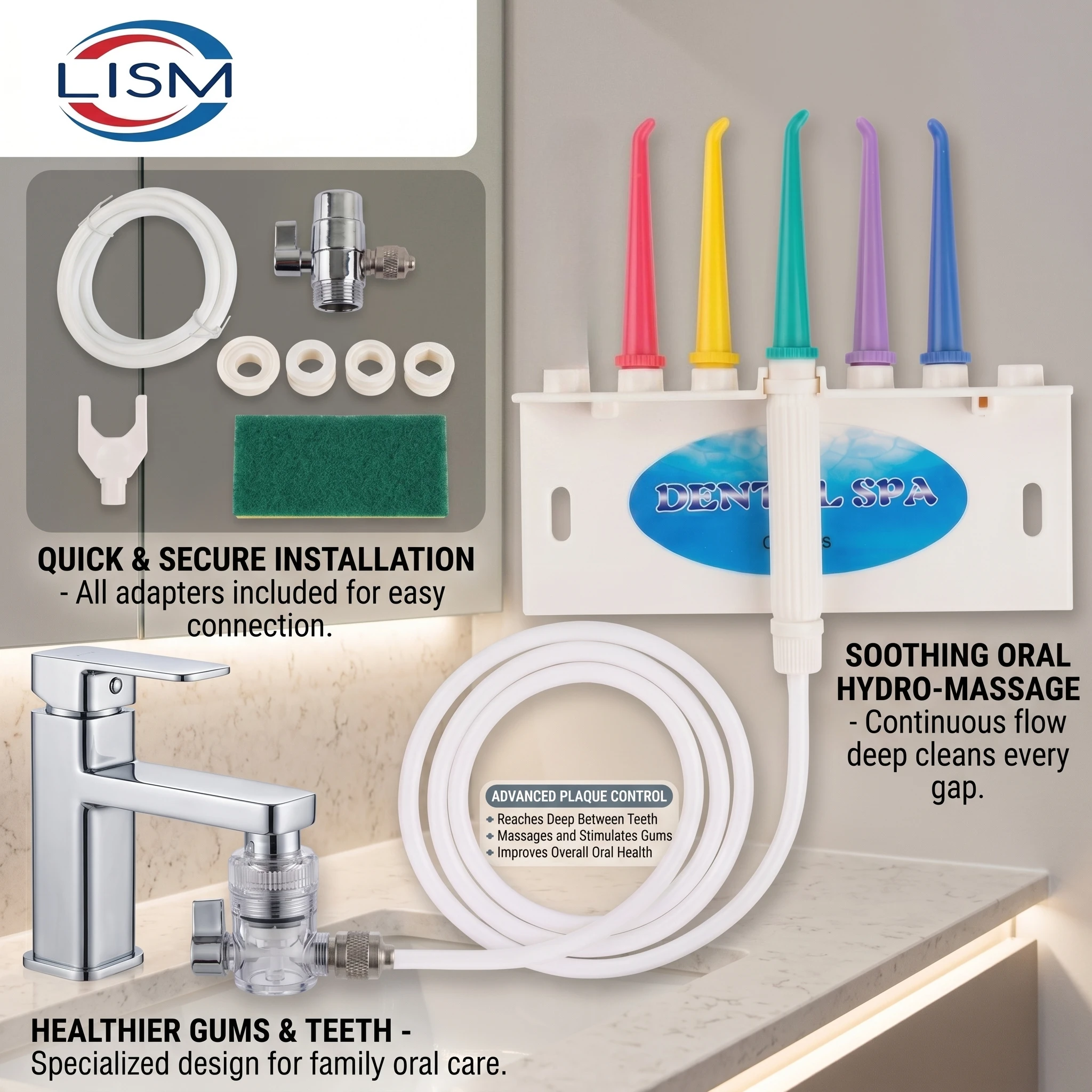 Durable Water Dental Floss For Strong Clean Power Easy Installation Oral Irrigator Water Floss
Durable Water Dental Floss For Strong Clean Power Easy Installation Oral Irrigator Water Floss