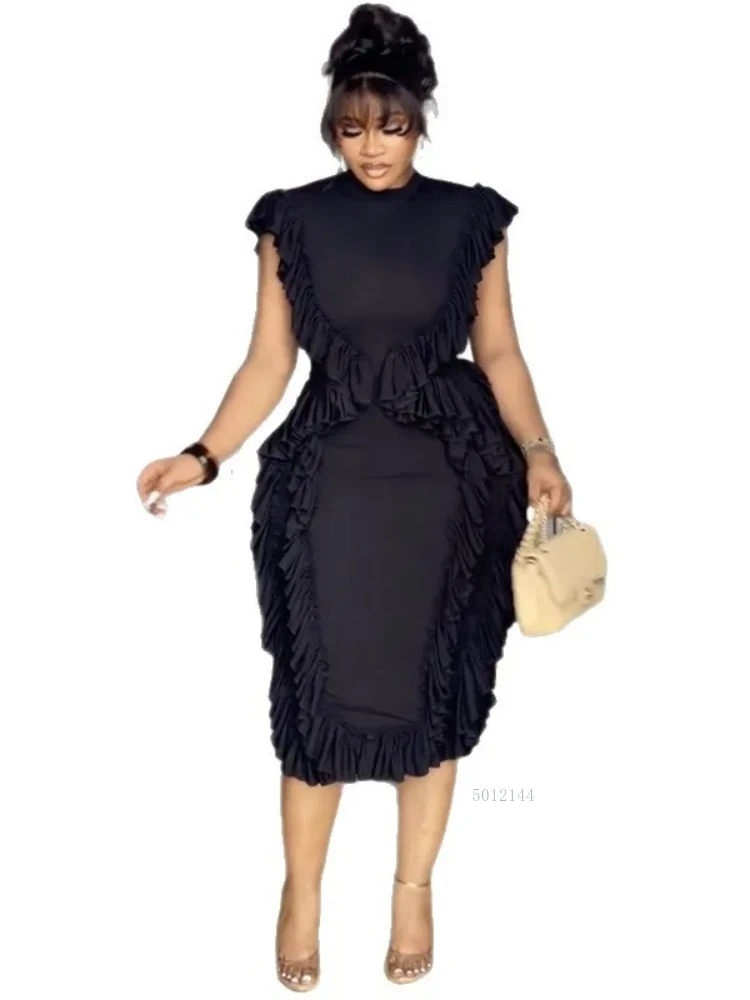Women Tassel Side Elegant Dress Sleeveless Bodycon Round Neck Casual Vintage Slim Evening Party Club Summer Midi Dresses 2025
Women Tassel Side Elegant Dress Sleeveless Bodycon Round Neck Casual Vintage Slim Evening Party Club Summer Midi Dresses 2025