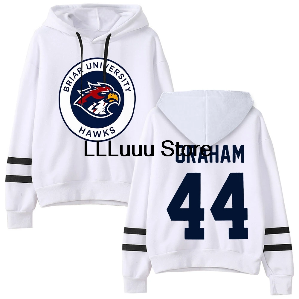 Y2k Off Campus Merch Graham 44 Briar University Hawks Hooded Hockey Romance Pullover Pocketless Sweatshirt Men/women Outfits
Y2k Off Campus Merch Graham 44 Briar University Hawks Hooded Hockey Romance Pullover Pocketless Sweatshirt Men/women Outfits