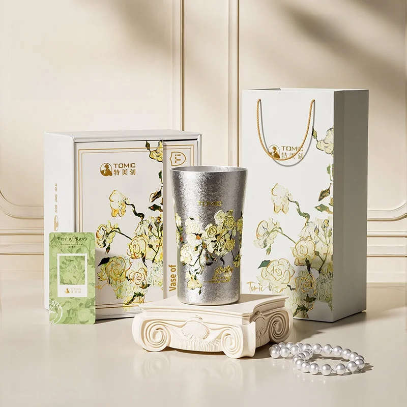 Pure Titanium Insulated Water Cup Van Gogh Oil Painting Series Portable High-end Gift Set Nordic Style Metal Beverageware
Pure Titanium Insulated Water Cup Van Gogh Oil Painting Series Portable High-end Gift Set Nordic Style Metal Beverageware