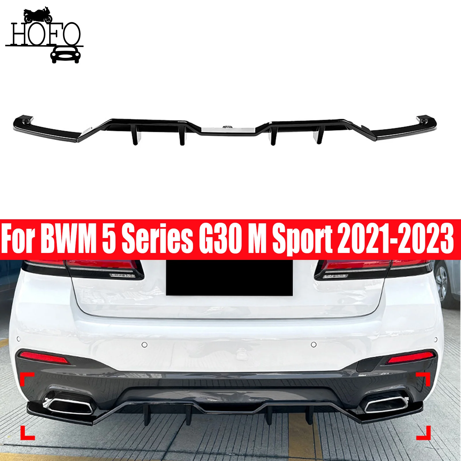 Glossy Black Rear Bumper Diffuser Lip Rear Side Splitters Spoiler Lip for 2021 2022 2023 BMW 5 Series G30 M Sport
Glossy Black Rear Bumper Diffuser Lip Rear Side Splitters Spoiler Lip for 2021 2022 2023 BMW 5 Series G30 M Sport