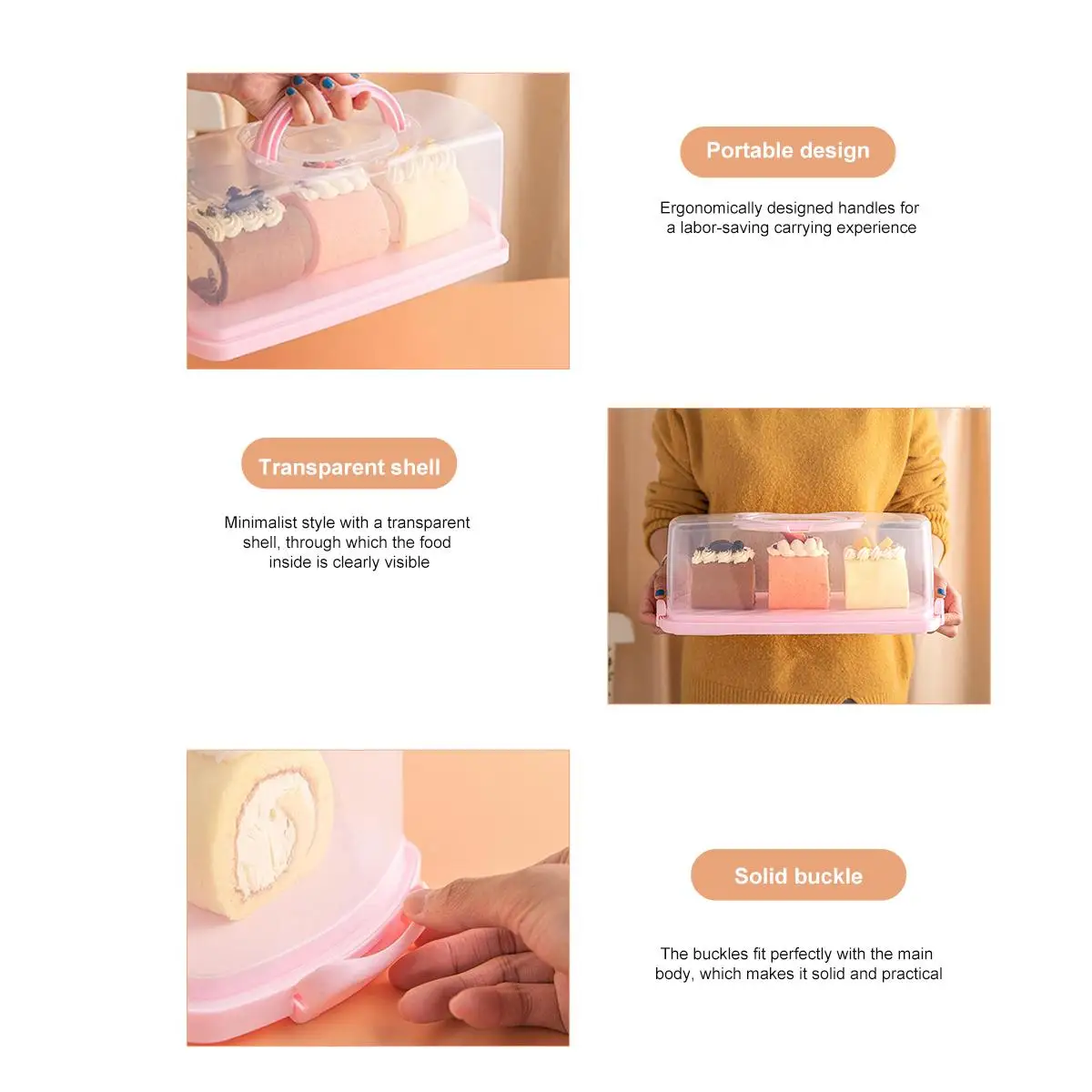 Carrier Serve Bakery Case Cake Storage Container Bread Boxes Food Crisper Packaging Stand
Carrier Serve Bakery Case Cake Storage Container Bread Boxes Food Crisper Packaging Stand