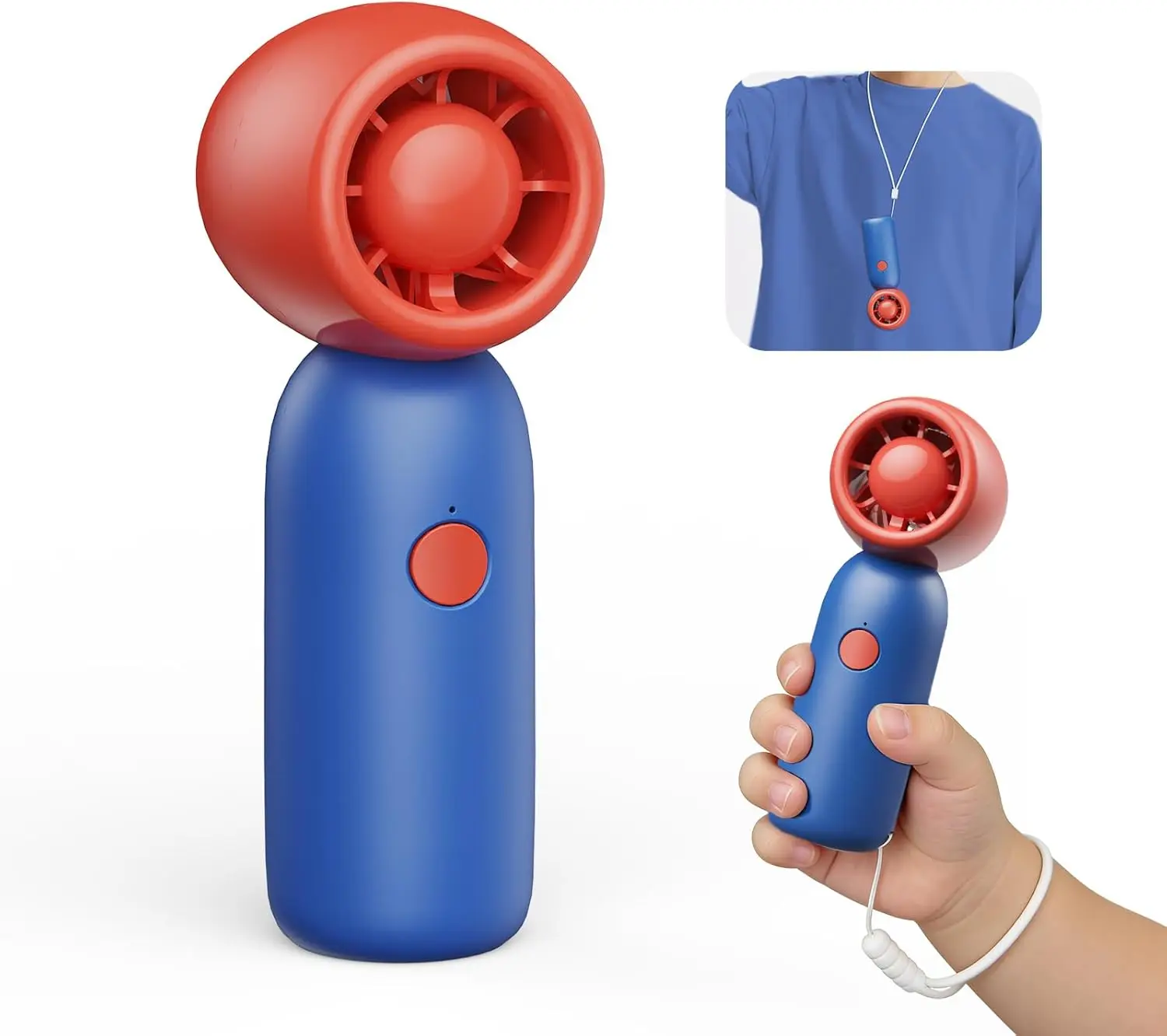 Turbo Handheld Fan for Kid, 4-Speed Wind, Portable Travel Pocket Cute Child Fan with 4000mAh Battery and Dual Lanyard for
Turbo Handheld Fan for Kid, 4-Speed Wind, Portable Travel Pocket Cute Child Fan with 4000mAh Battery and Dual Lanyard for