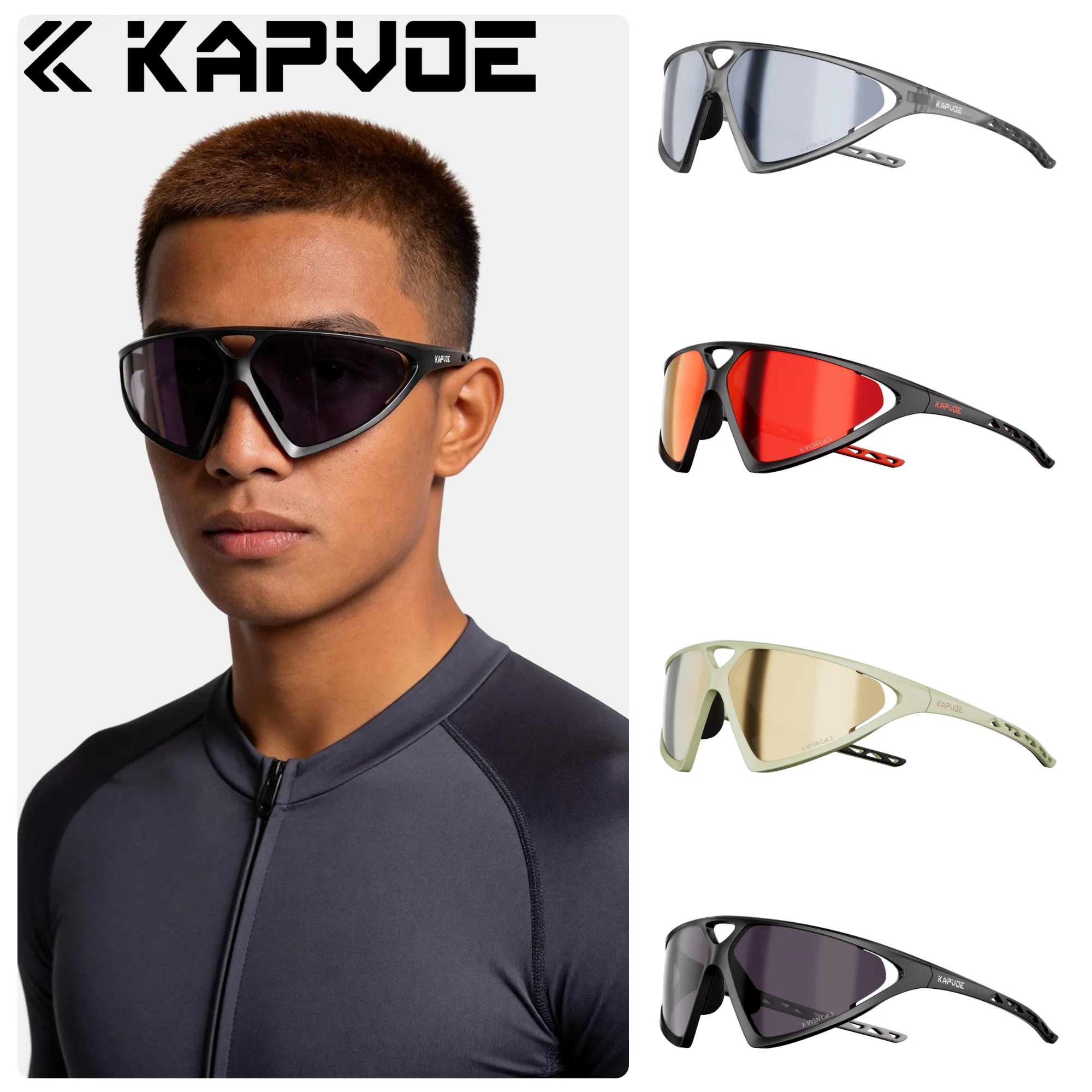 Kapvoe Highstreet Sunglasses Elegant Fashion for Men Hiking Eyewear Cycling Sunglasses MTB Bike Goggles Riding Glasses 2026
Kapvoe Highstreet Sunglasses Elegant Fashion for Men Hiking Eyewear Cycling Sunglasses MTB Bike Goggles Riding Glasses 2026