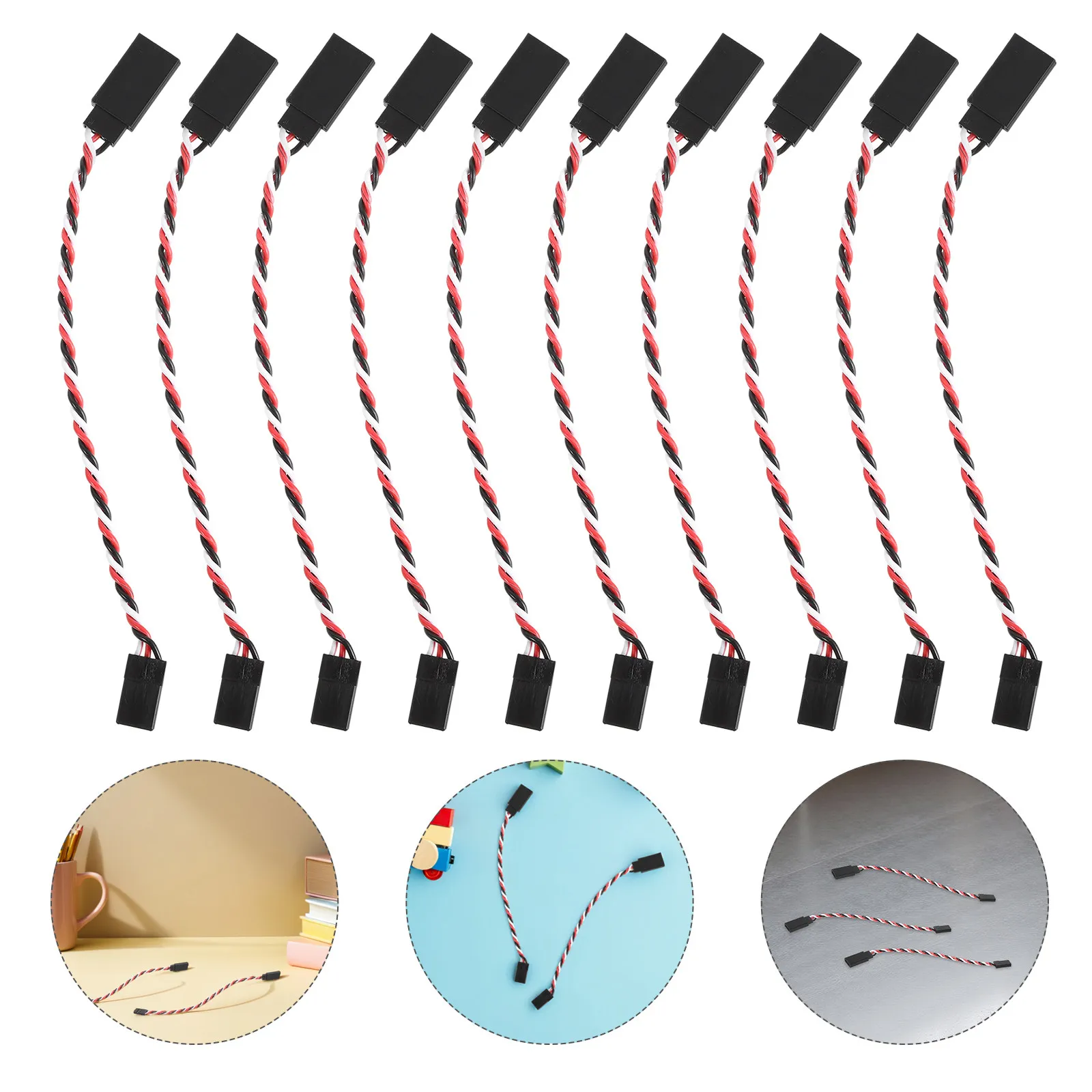 10Pcs Rc Servo Extension Cable Stable Male to Female 3-Pin Rc Extension Cord High Signal Transmission for Airplane Helicopter
10Pcs Rc Servo Extension Cable Stable Male to Female 3-Pin Rc Extension Cord High Signal Transmission for Airplane Helicopter