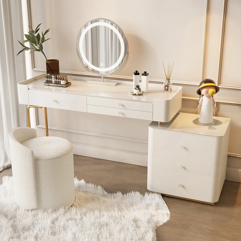 With Drawer Wooden Vanity Desk Makeup Nordic Storage Mirrors Vanity Desk Luxury Modern Tocador Maquillaje Bedroom Furniture Home
With Drawer Wooden Vanity Desk Makeup Nordic Storage Mirrors Vanity Desk Luxury Modern Tocador Maquillaje Bedroom Furniture Home