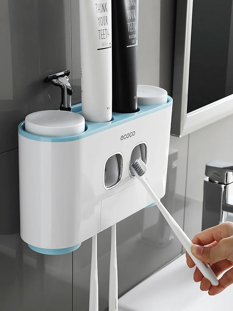 Bathroom Wall-Mounted Toothbrush Holder Nordic Style ABS Plastic Toothbrush Set with Storage Cup And Suction Cup Installation
Bathroom Wall-Mounted Toothbrush Holder Nordic Style ABS Plastic Toothbrush Set with Storage Cup And Suction Cup Installation