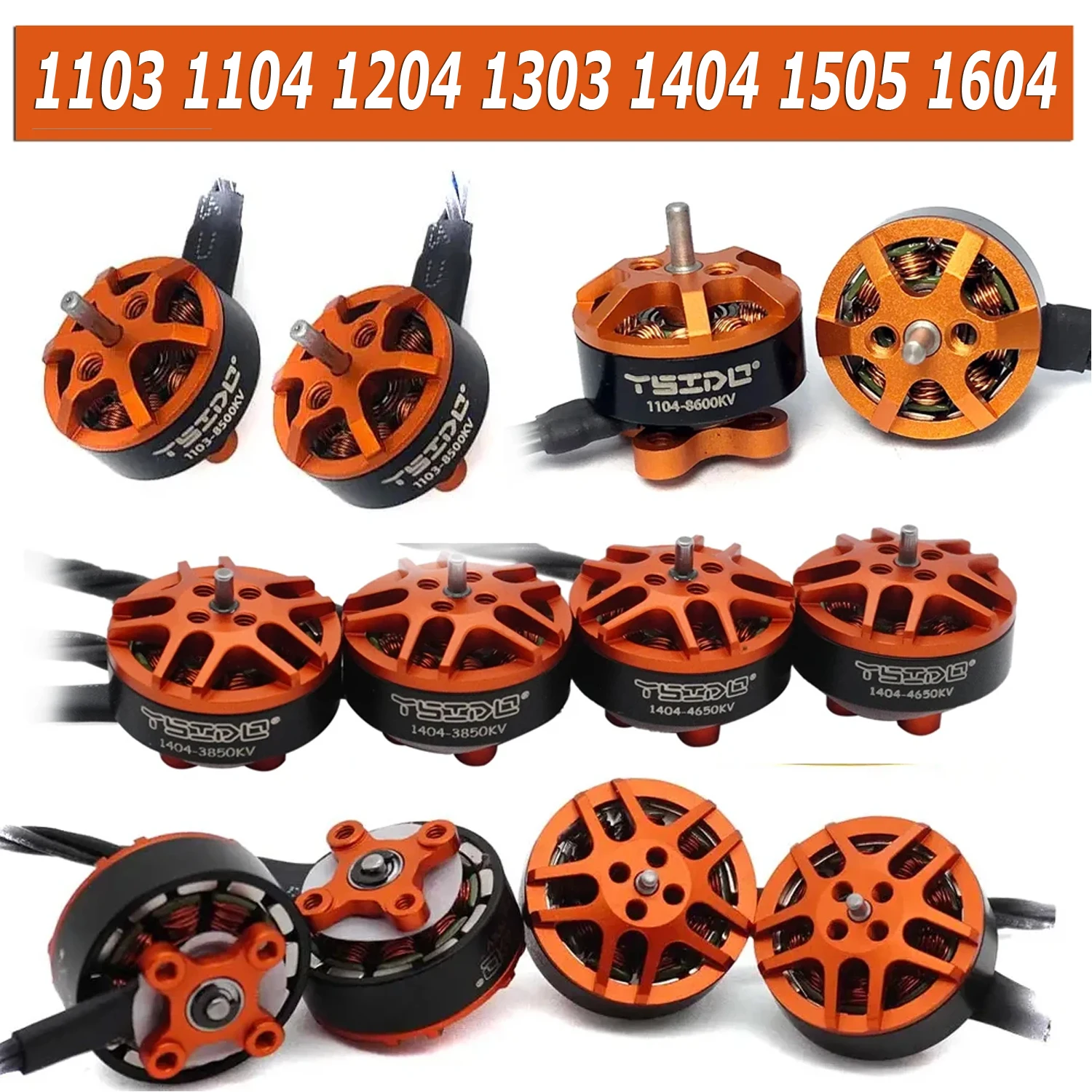 4PCS YSIDO 1103 1104 1204 1303 1404 1505 1604 Brushless Motor for RC FPV Fixed-wing Racing Drone RC Quadcopter RC Accessories
4PCS YSIDO 1103 1104 1204 1303 1404 1505 1604 Brushless Motor for RC FPV Fixed-wing Racing Drone RC Quadcopter RC Accessories